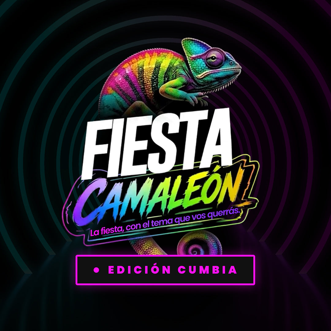 Fiesta Camaleón, La fiesta con el tema que vos querrás Edicion Cumbia Fecha Viernes 04 Septiembre del 2026 Sector Mesas Altas Mesa 15