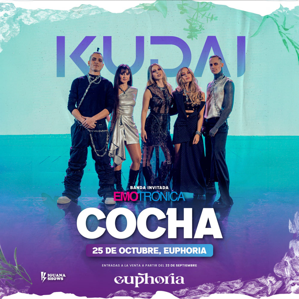 Euphoria Presenta Kudai en Concierto Cochabamba Fecha 25-10-2024 Sector Vip Fase 1.