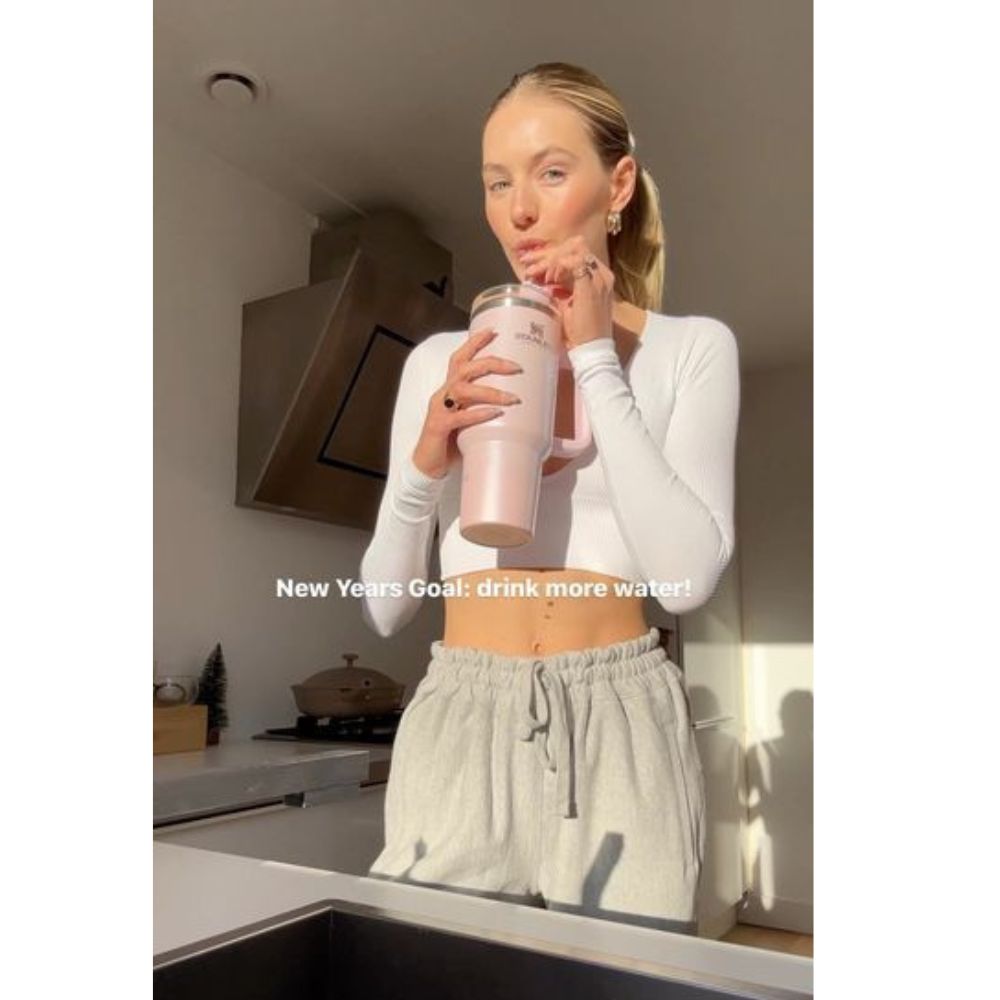 Termo Stanley Quencher Flowstate 1,18 lt Rosa Palo